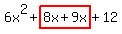 6x%5E2%2Bhighlight%288x%2B9x%29%2B12