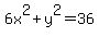 6x%5E2%2By%5E2=36