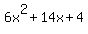 6x%5E2+%2B+14x+%2B+4