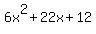 6x%5E2+%2B+22x+%2B+12