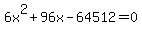 6x%5E2+%2B96x-64512=0