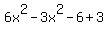 6x%5E2+-+3x%5E2+-+6+%2B+3