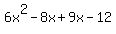 6x%5E2+-+8x+%2B+9x+-+12