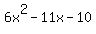 6x%5E2-11x-10