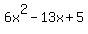 6x%5E2-13x%2B5