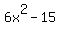 6x%5E2-15