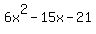 6x%5E2-15x-21