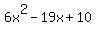 6x%5E2-19x%2B10