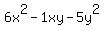 6x%5E2-1xy-5y%5E2