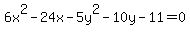 6x%5E2-24x-5y%5E2-10y-11=0
