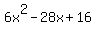 6x%5E2-28x%2B16