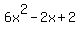 6x%5E2-2x%2B2