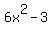 6x%5E2-3
