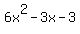 6x%5E2-3x-3