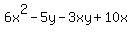 6x%5E2-5y-3xy%2B10x