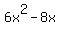 6x%5E2-8x
