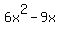 6x%5E2-9x