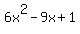 6x%5E2-9x%2B1