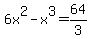 6x%5E2-x%5E3=64%2F3