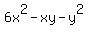 6x%5E2-xy-y%5E2