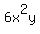 6x%5E2y