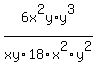 6x%5E2y%2Fxy+%2A+y%5E3%2F18x%5E2y%5E2