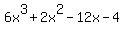 6x%5E3%2B2x%5E2-12x-4