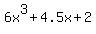 6x%5E3+%2B+4.5x+%2B+2