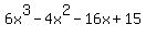 6x%5E3++-+4x%5E2+-+16x+%2B+15