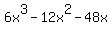 6x%5E3-12x%5E2-48x