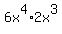 6x%5E4+%2A+2x%5E3