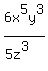 6x%5E5y%5E3%2F%285z%5E3%29
