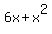 6x+%2B+x%5E2