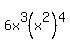 6x+%5E3%28x%5E2%29%5E4+