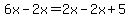 6x-2x=2x-2x%2B5