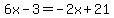 6x-3=-2x%2B21