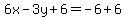6x-3y%2B6=-6%2B6