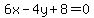 6x-4y%2B8=0