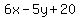 6x-5y%2B20