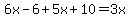 6x-6%2B5x%2B10=3x