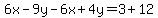 6x-9y-6x%2B4y=3%2B12