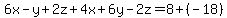 6x-y%2B2z%2B4x%2B6y-2z=8%2B%28-18%29