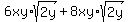 6xy%2Asqrt%282y%29%2B8xy%2Asqrt%282y%29