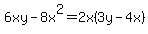 6xy-8x%5E2=2x%283y-4x%29