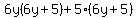 6y%286y%2B5%29%2B5%286y%2B5%29