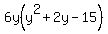 6y%28y%5E2%2B2y-15%29