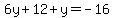 6y%2B12%2By=-16