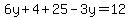 6y%2B4%2B25-3y=12