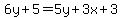 6y%2B5=5y%2B3x%2B3