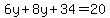 6y%2B8y%2B34=20
